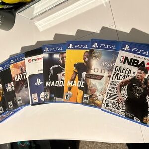 PS4 games- USED AND PREOWNED